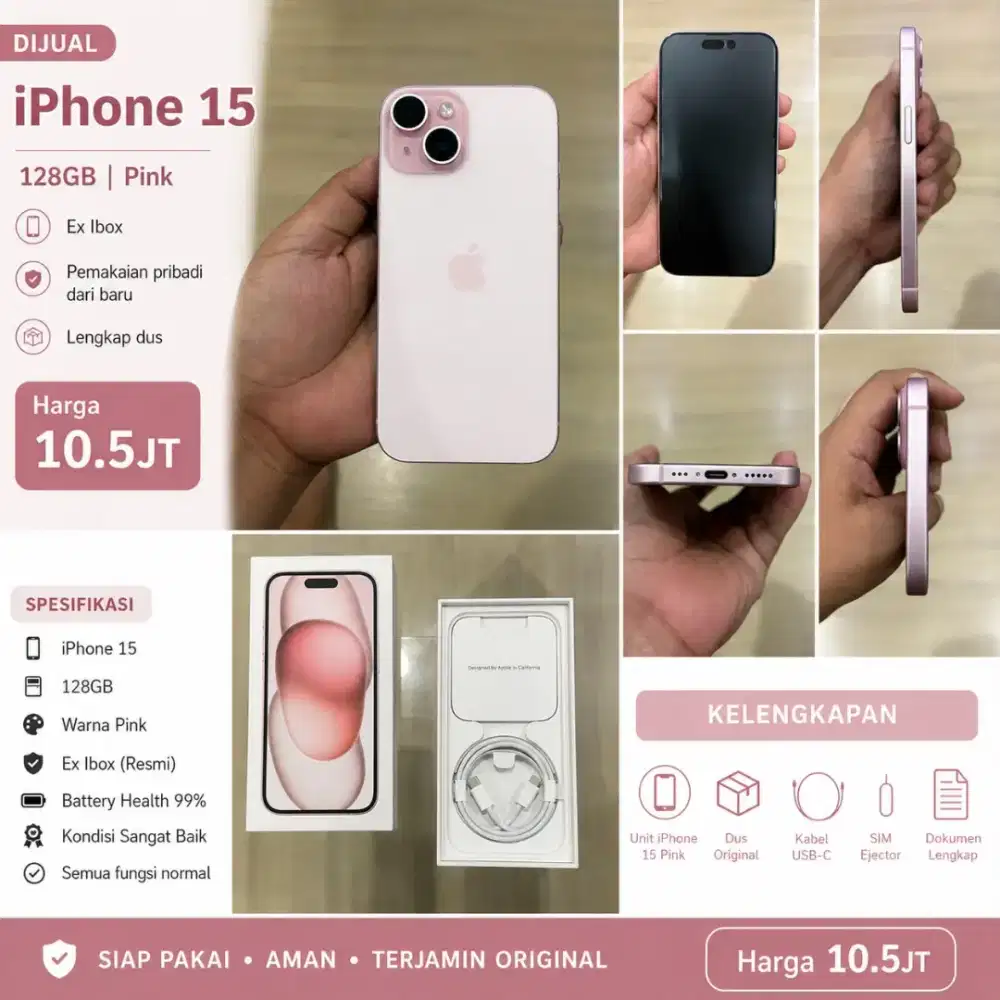 IPHONE 15 128GB PINK
