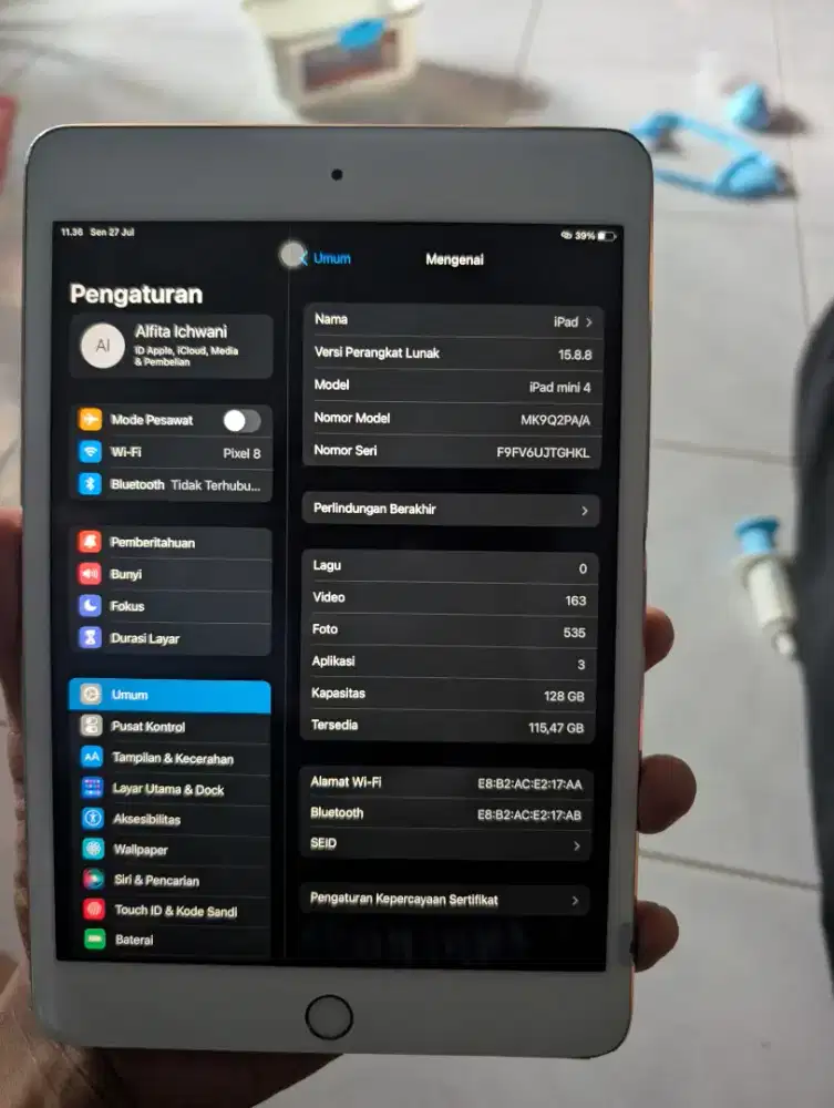 Ipad Mini 4 128GB ex iBox Wifi Only