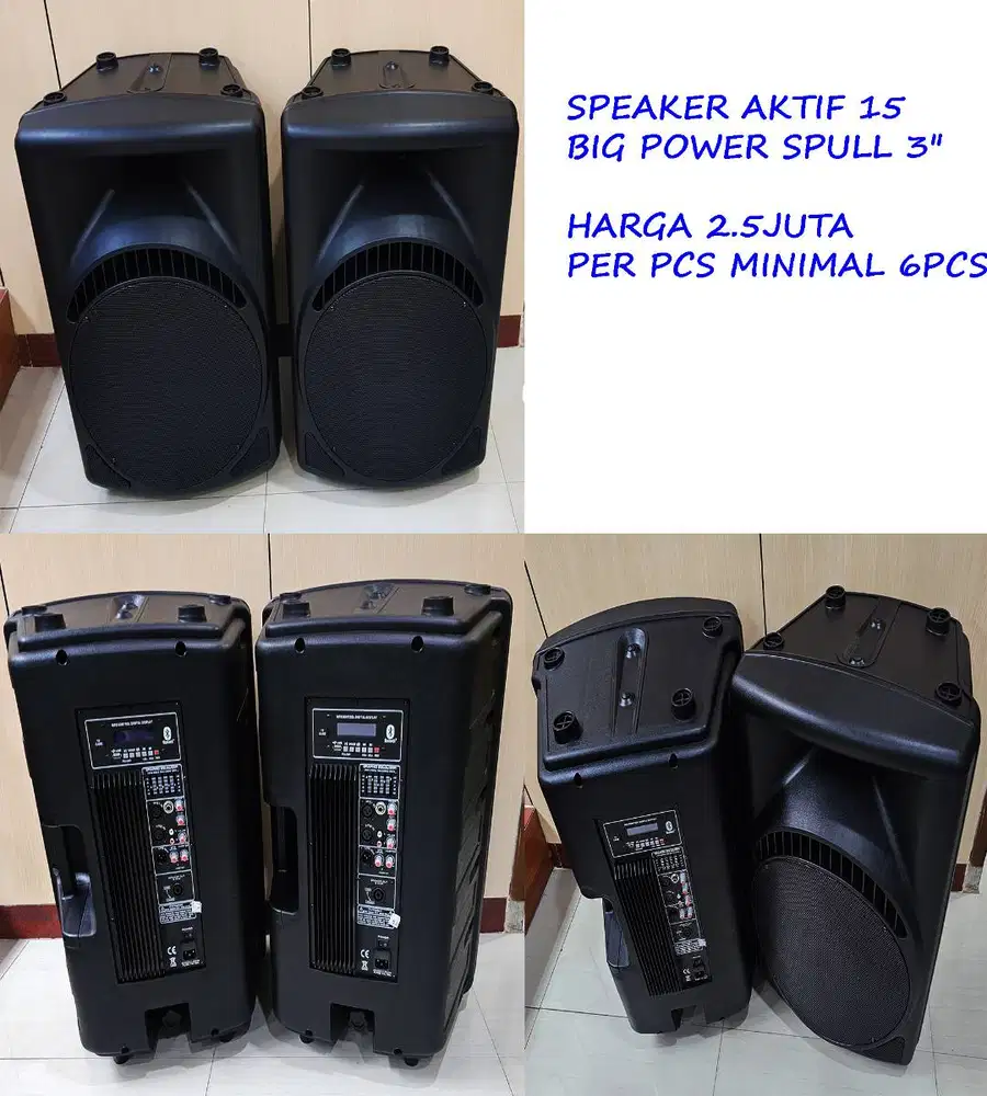 speaker aktif baru  15 inchi bagus dan baik