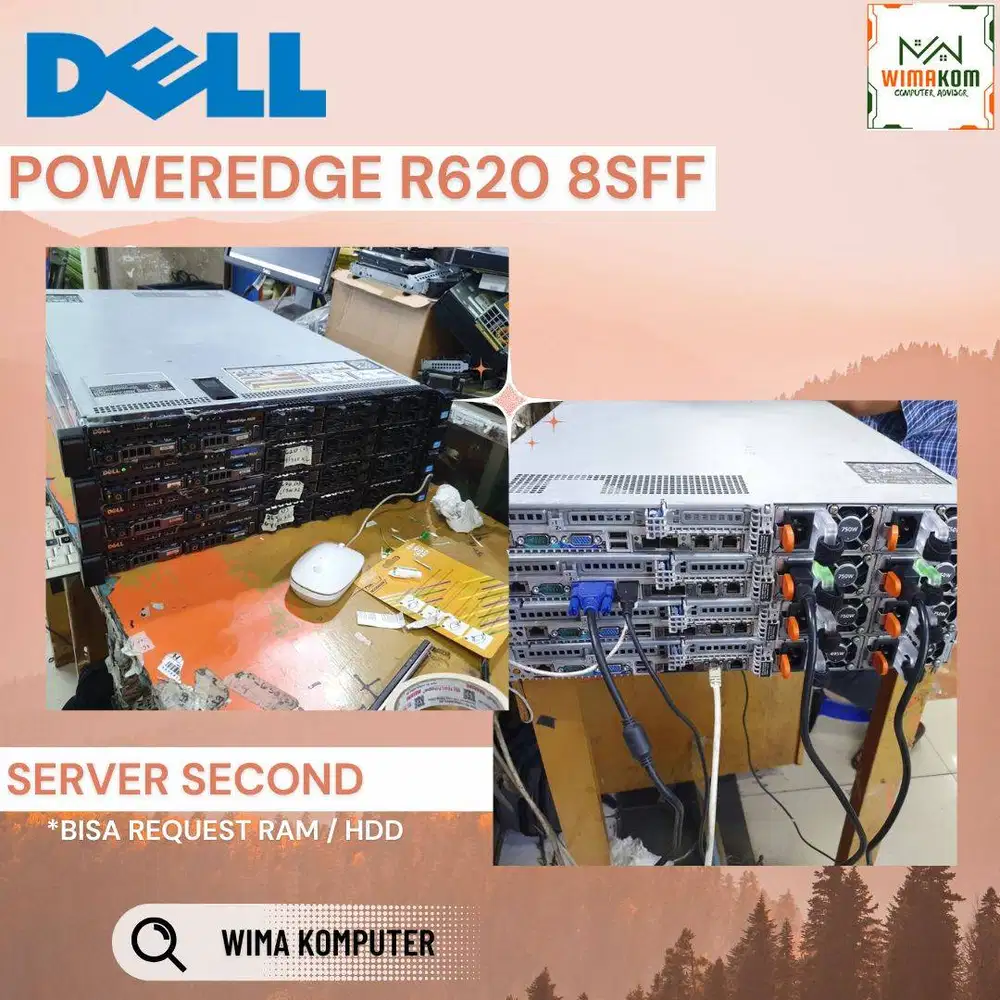 SERVER DELL R620 8 SFF 2x XEON E5-2658 32 CORE RAM 128GB SAS 1.8TB