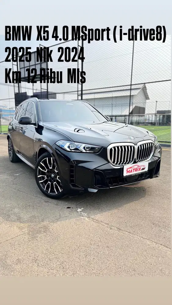 Bmw X5 4.0 MSport(i-Drive8) 2025 Nik24 Black Siap pakai
