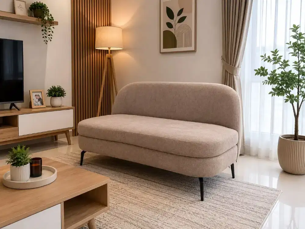 RENER SOFA 2 SEAT BROWN