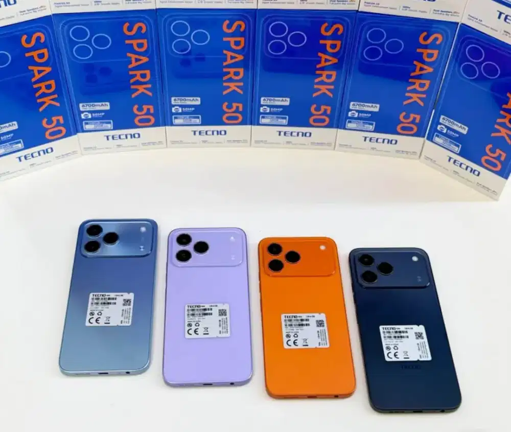 Tecno Spark 50, Batrei 7000mAh Desain Keren