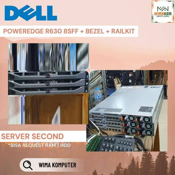 SERVER DELL R630 8 SFF 2x XEON E5-2680v4 56 CORE RAM 64GB SSD 4TB