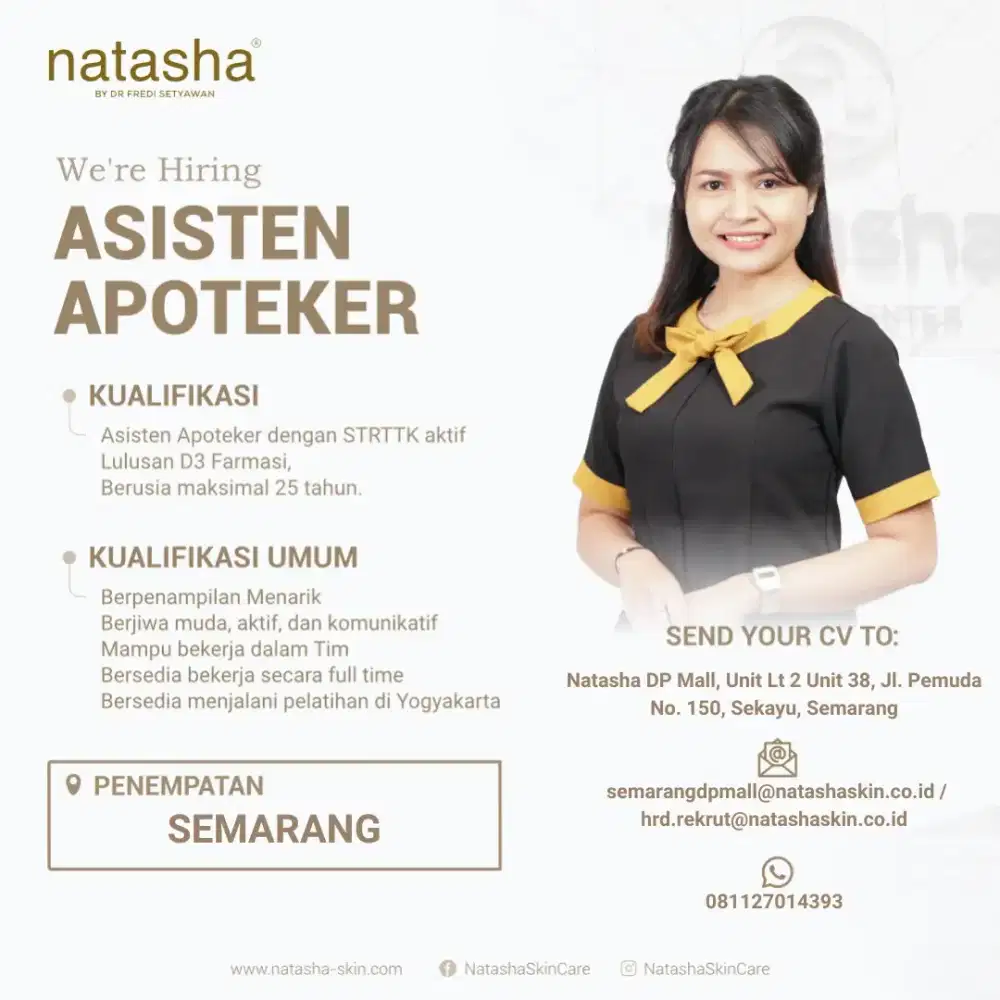 Lowongan kerja Asisten Apoteker