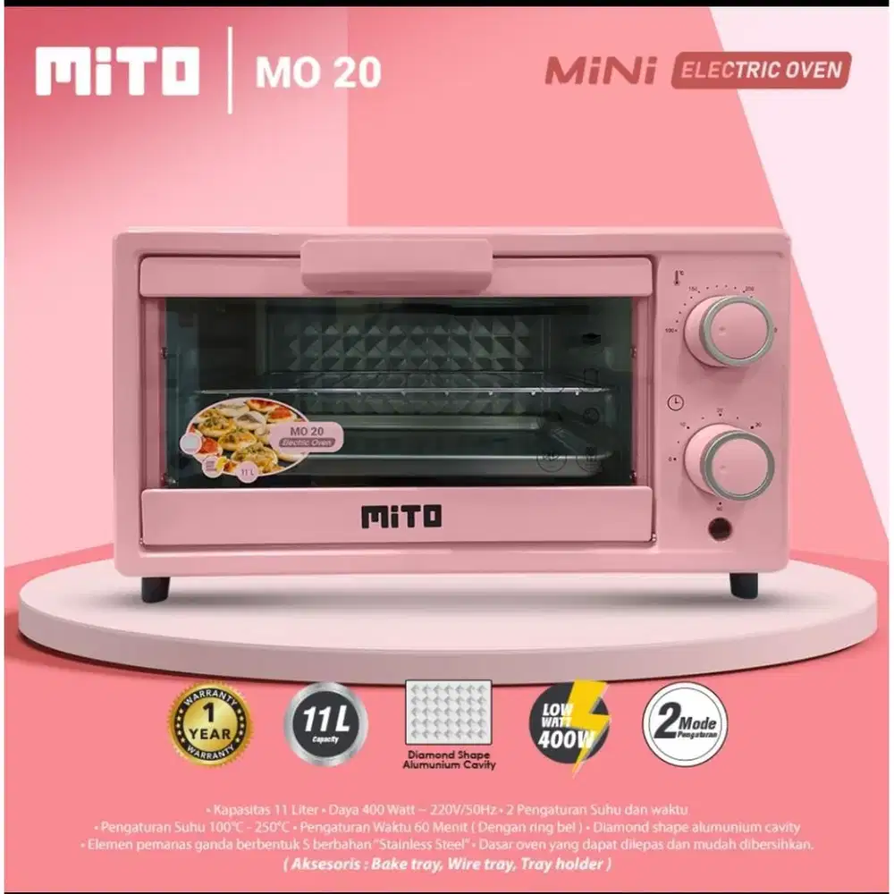 MITO Oven Listrik Mini Electric Oven MITO MO20