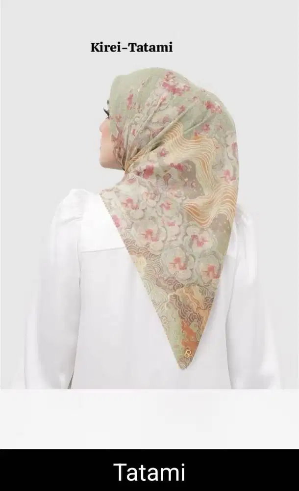 Buttonscarves Kirei Voile Square Tatami Preloved