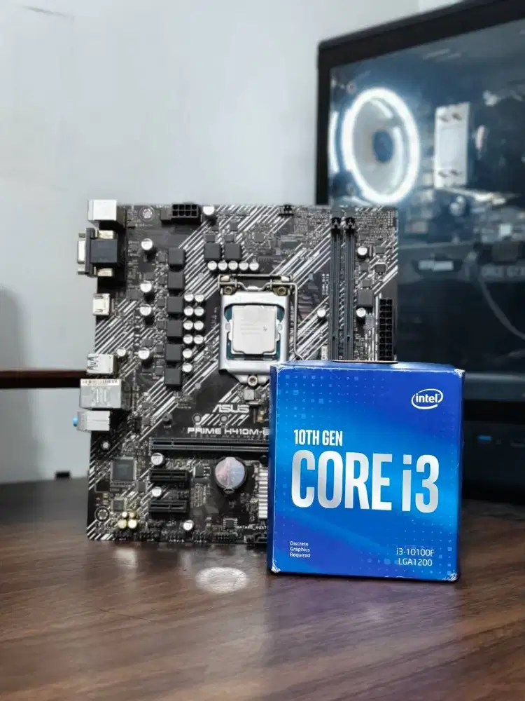 Intel Core I3 10100F + Asus H410M