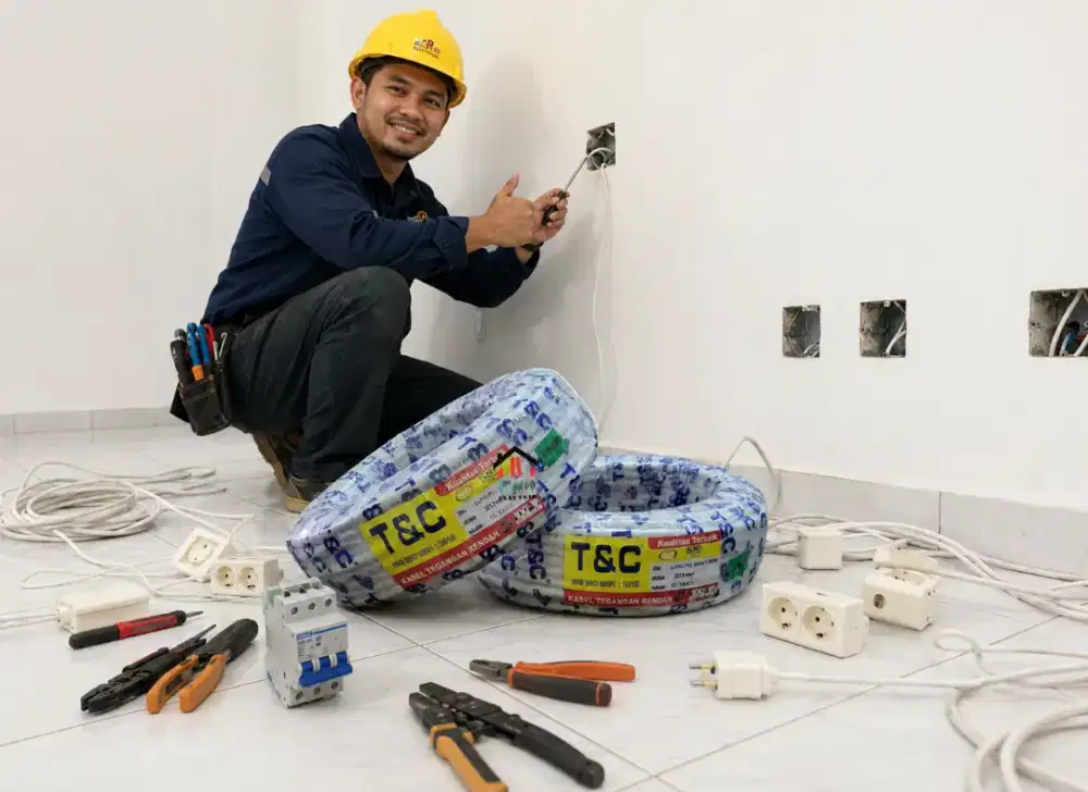 Kabel listrik T&C  2X1.5 50Y SNI