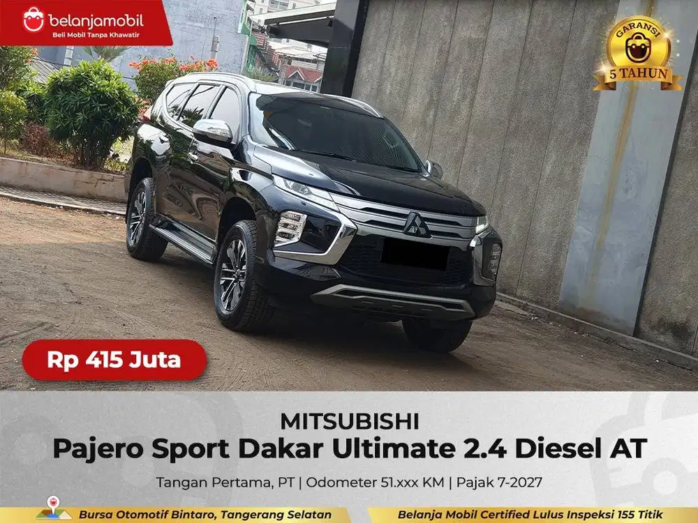 [ GARANSI 5TH ] Mitsubishi Pajero Sport Dakar Ultimate 2.4 2023/2024