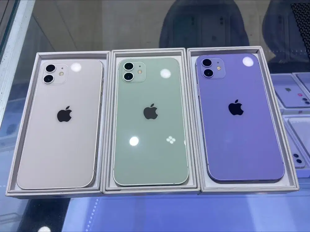 Iphone 12 128GB scnd inter wifi only, sinyal On fullset