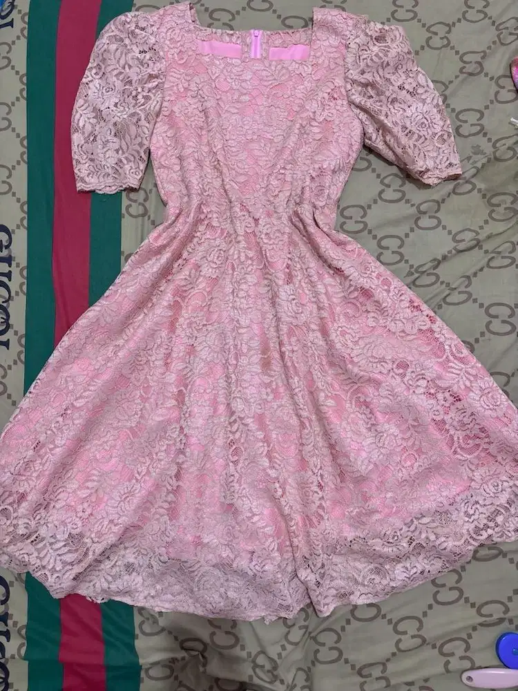 DRESS BROKAT PINK DUSTY