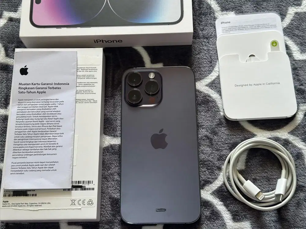 iPhone 14 Pro Max 256Gb Deep Purple Ex iBox Fullset Original Mulus