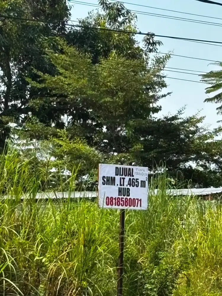 Dijual Tanah Hook Kavling DPR Sidoarjo Lokasi Bagus