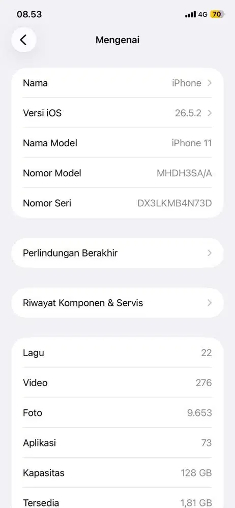Iphone 11 128 GB