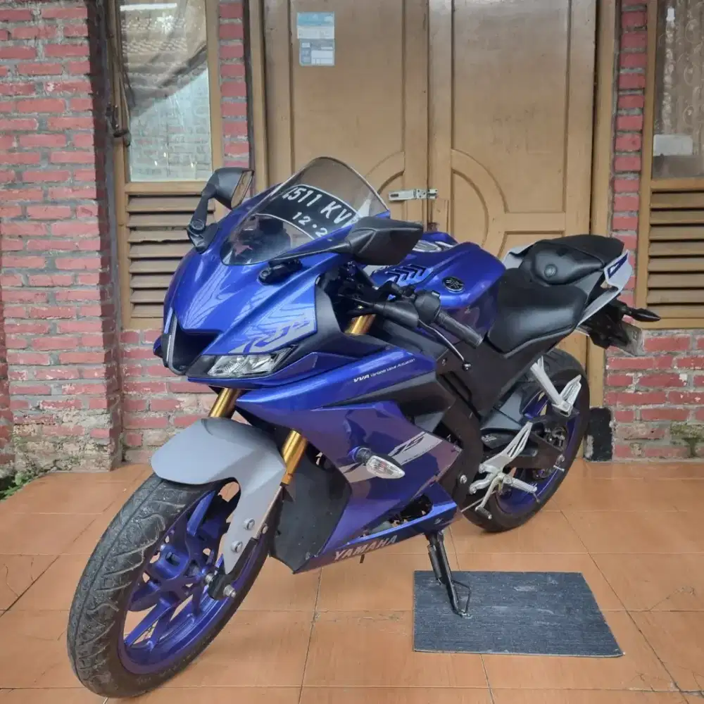 Ready Dp 500K yamaha R15 VVA 2021 BIRU KM 8RIBU