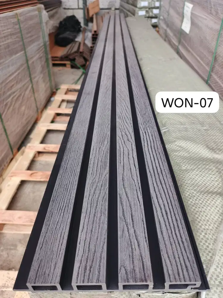 WPC OUTDOOR MOTIF SERAT KAYU / WALLPANEL PAGAR LUAR RUMAH / PANEL DIND
