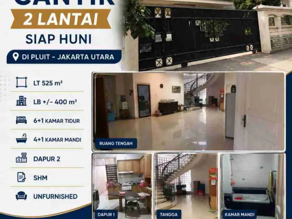 Jual Rumah Mewah 3 lantai lokasi di Pluit Jakarta  Utara