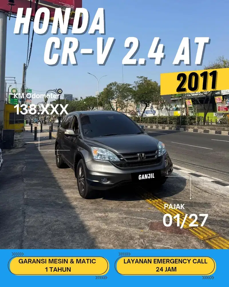 HONDA CRV 2.4 AT MATIC 2011 GANJIL