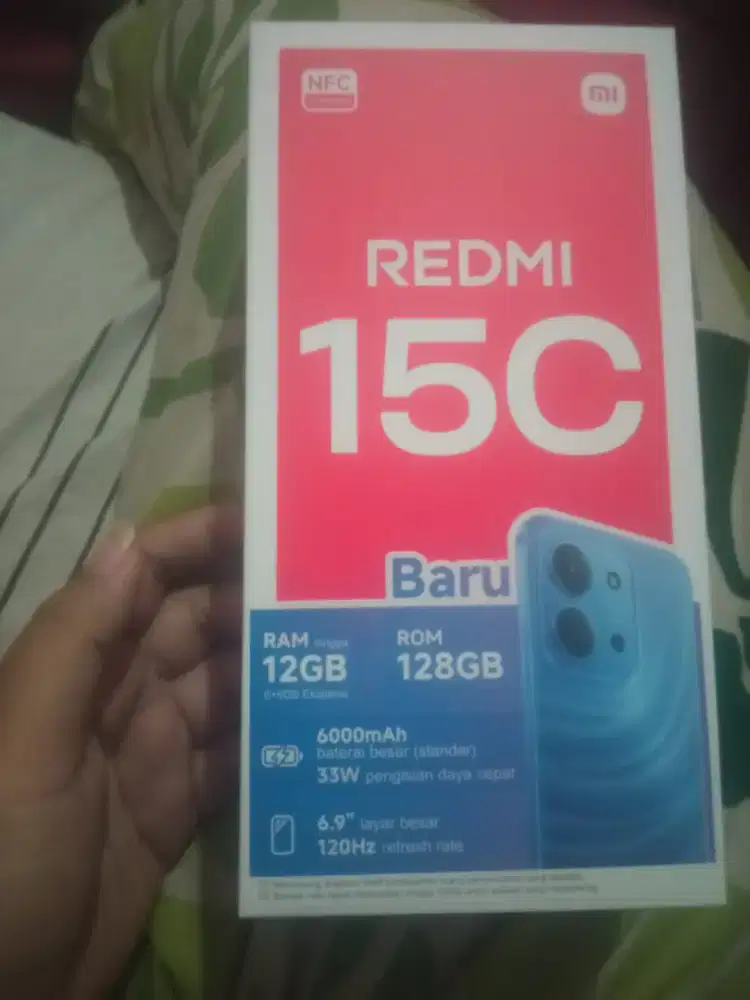 Jual Hp xiaomi Redmi 15c 6/128 No Minus