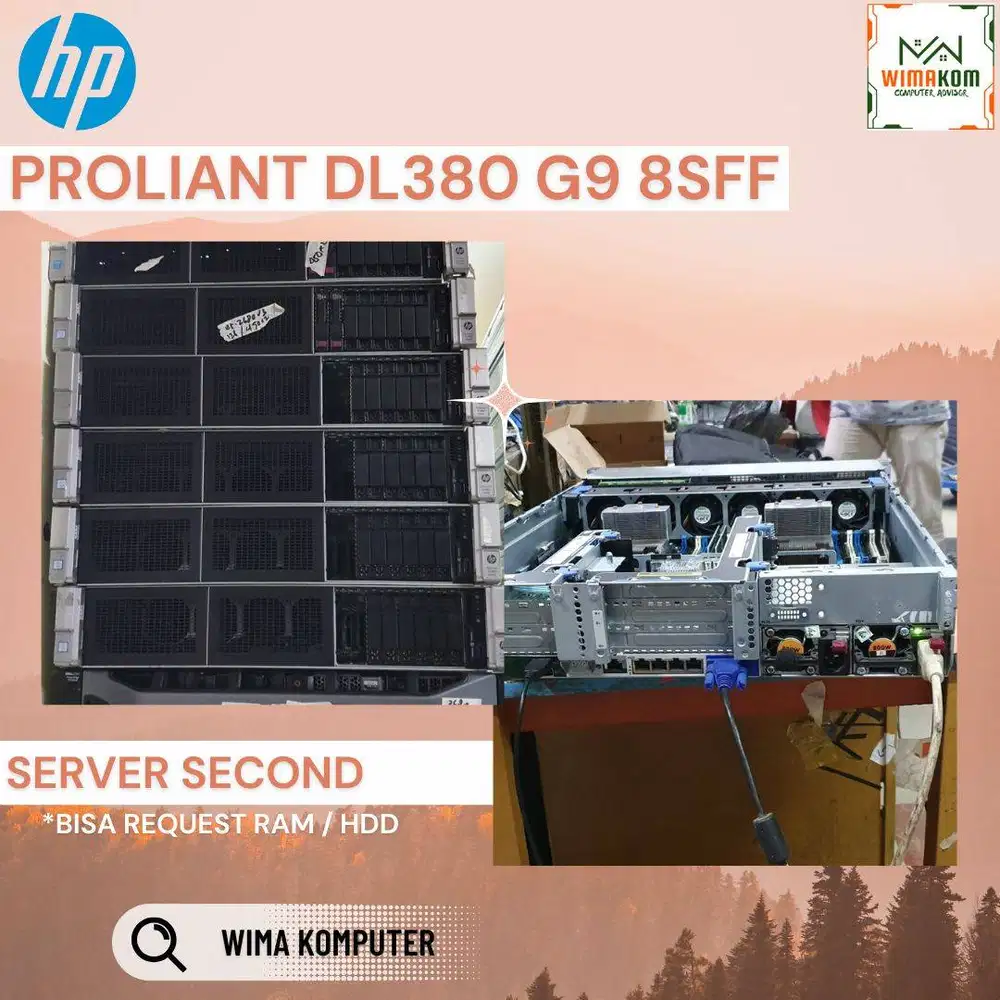 SERVER HP DL380 G9 8 SFF 2x XEON E5-2680v4 56 CORE RAM 128GB SAS 900GB