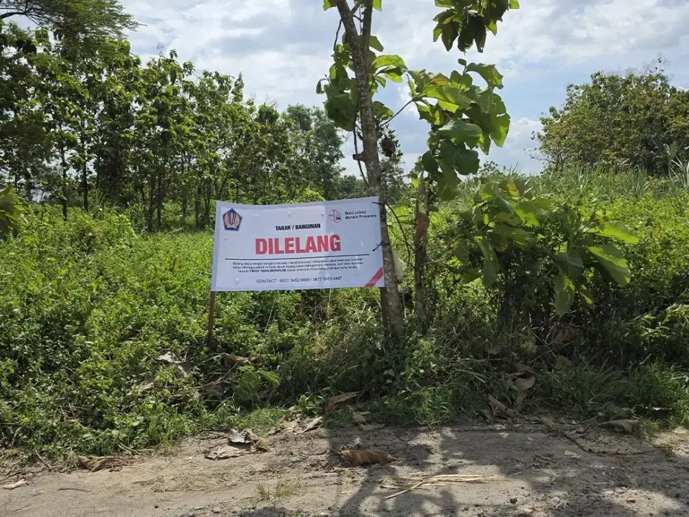 Lahan Dilelang Jl. Jayan, Nguter, Sukoharjo, Jawa Tengah