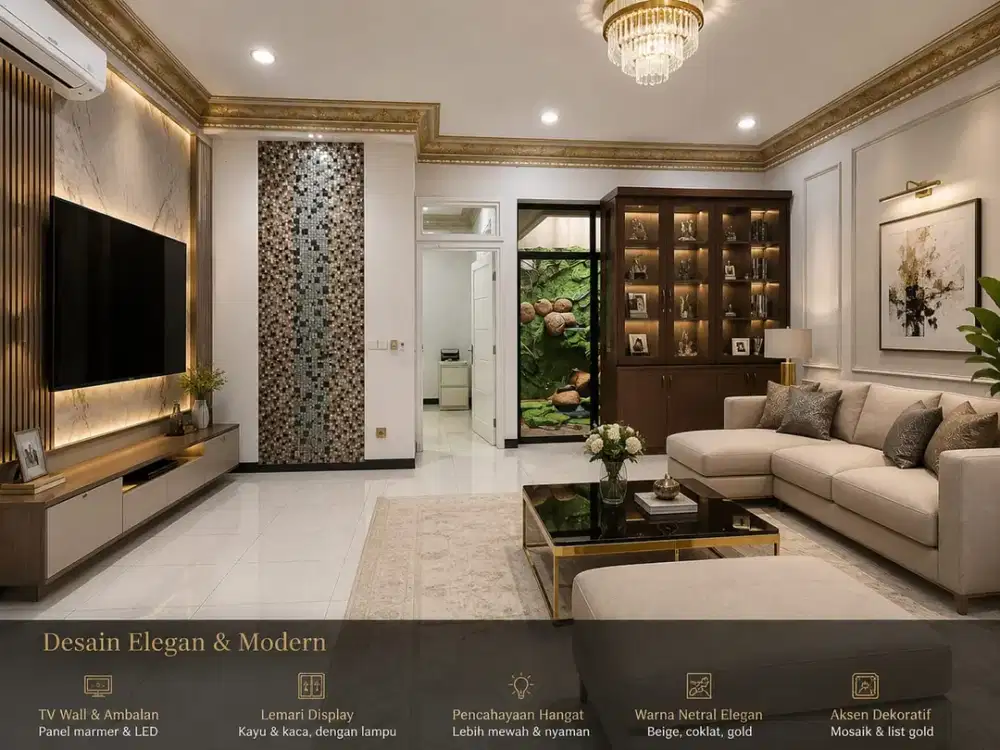 Rumah Eksklusif Kelapa Gading Jakarta Utara, Furnished Lengkap, Siap Hun