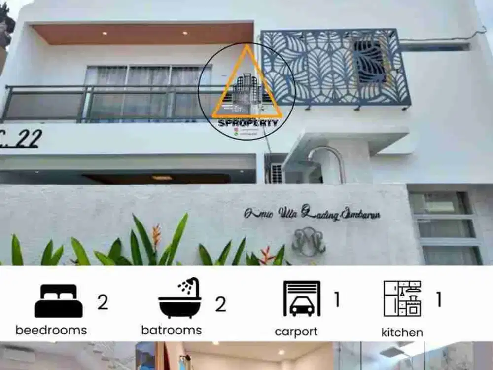 DIJUAL VILLA LUXURY ONE GATE SISTEM DI KAWASAN PURI GADING JIMBARAN - BALI