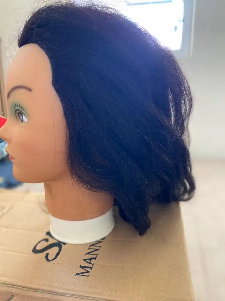 Manekin Kepala Rambut Asli