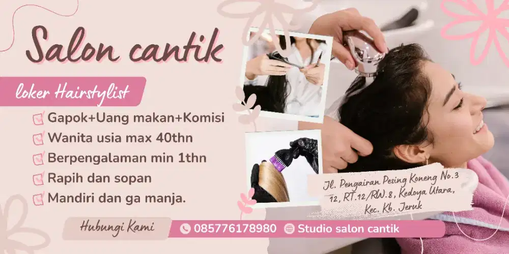 LOKER YG BERPENGALAMAN SALON