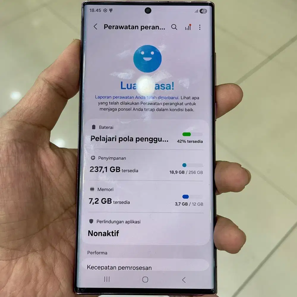 Samsung s22 ultra retak backdoor 12 / 256 full ori