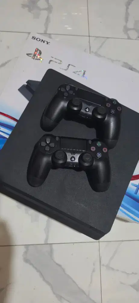 PS4 Slim 1 TB + Box ORIGINAL + bisa connect