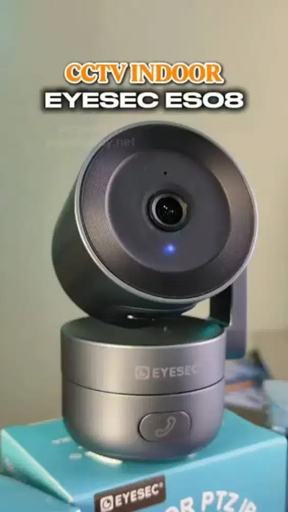 CCTV indoor EYESEC ES08 2K 3MP WIFi Tombol video call ke HP Baru Murah