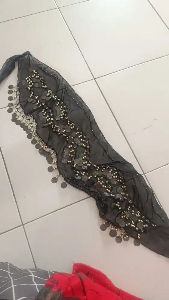 Belly dance hip scarf/Selendang senam tari perut
