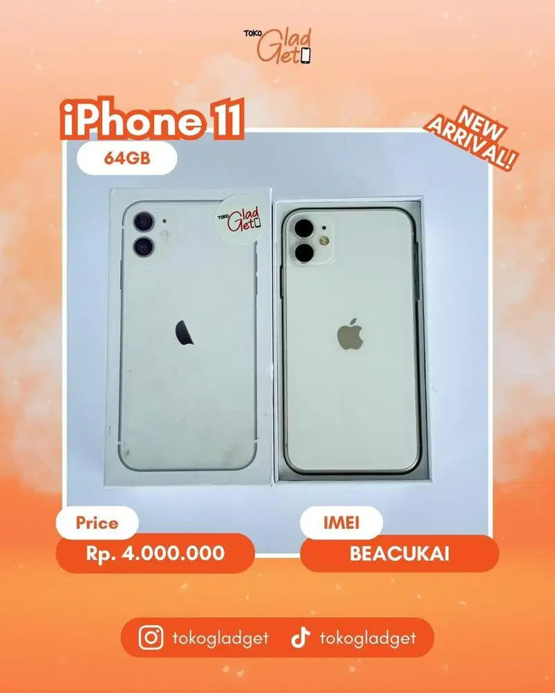 iPhone 11 Basic 64 Gb ex BEACUKAI RESMI