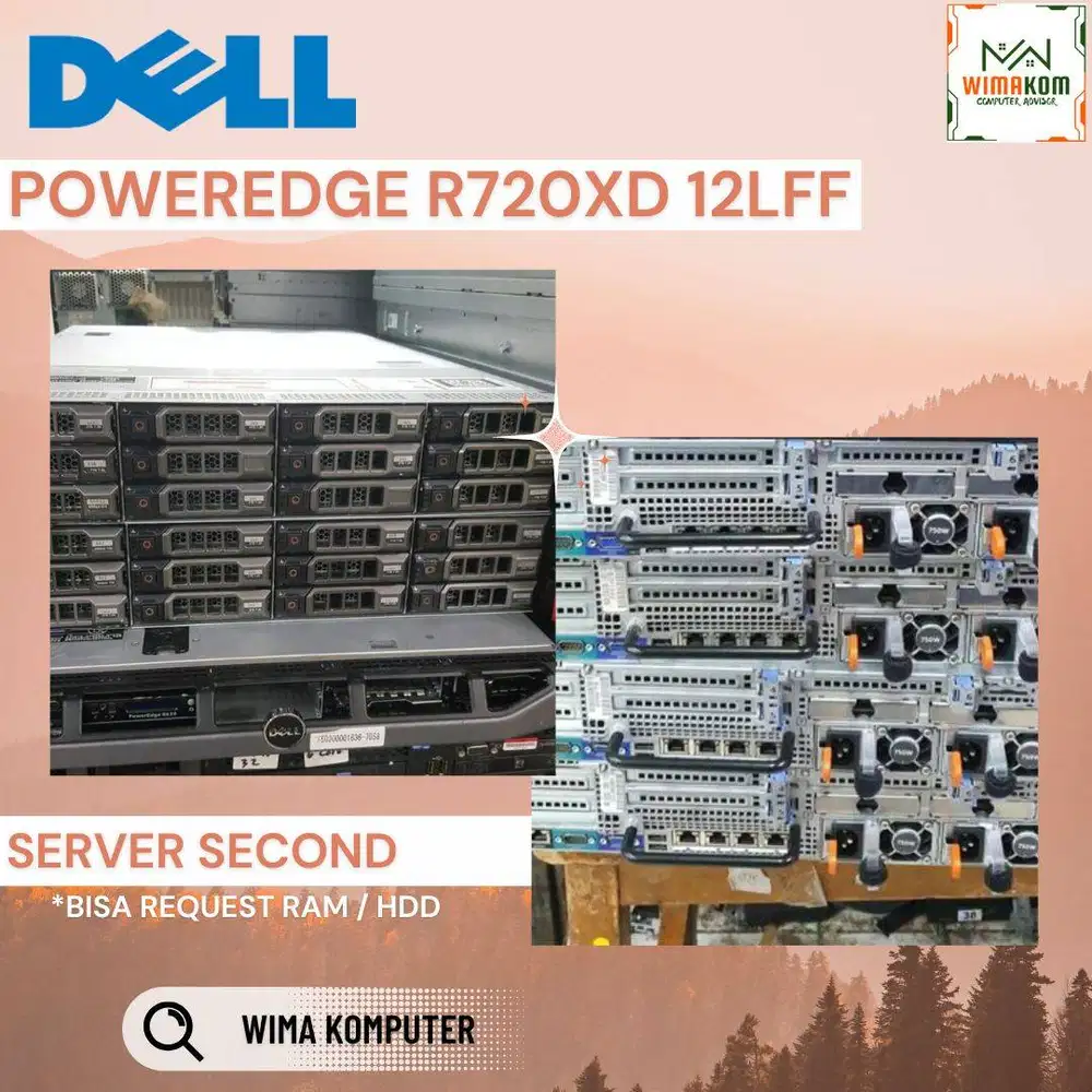 SERVER DELL R720XD 12 LFF 2x XEON E5-2658 32 CORE RAM 64GB SAS 600GB