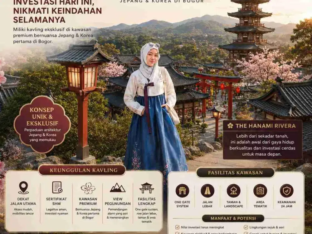 Tanah Kavling SHM Bisa Bangun di Jonggol Bogor Dekat Jakarta 60 Menit dari Exit Tol Nagrak Kota Wisata Cibubur