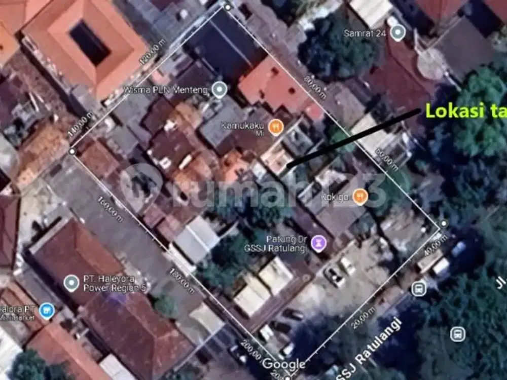 Tanah Strategis Lokasi Premium Cocok untuk Usaha di Pinggir Jalan Raya Menteng - Jakarta Pusat