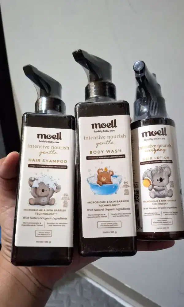 Moell Skincare Anak Hair Lotion, Shampoo, Body Wash Exp 2028-2029