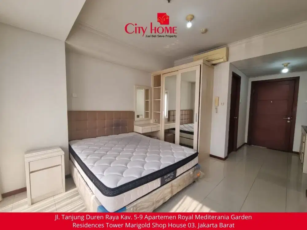 Disewakan - Studio Furnished Royal Mediterania Garden Apt at Podomoro City