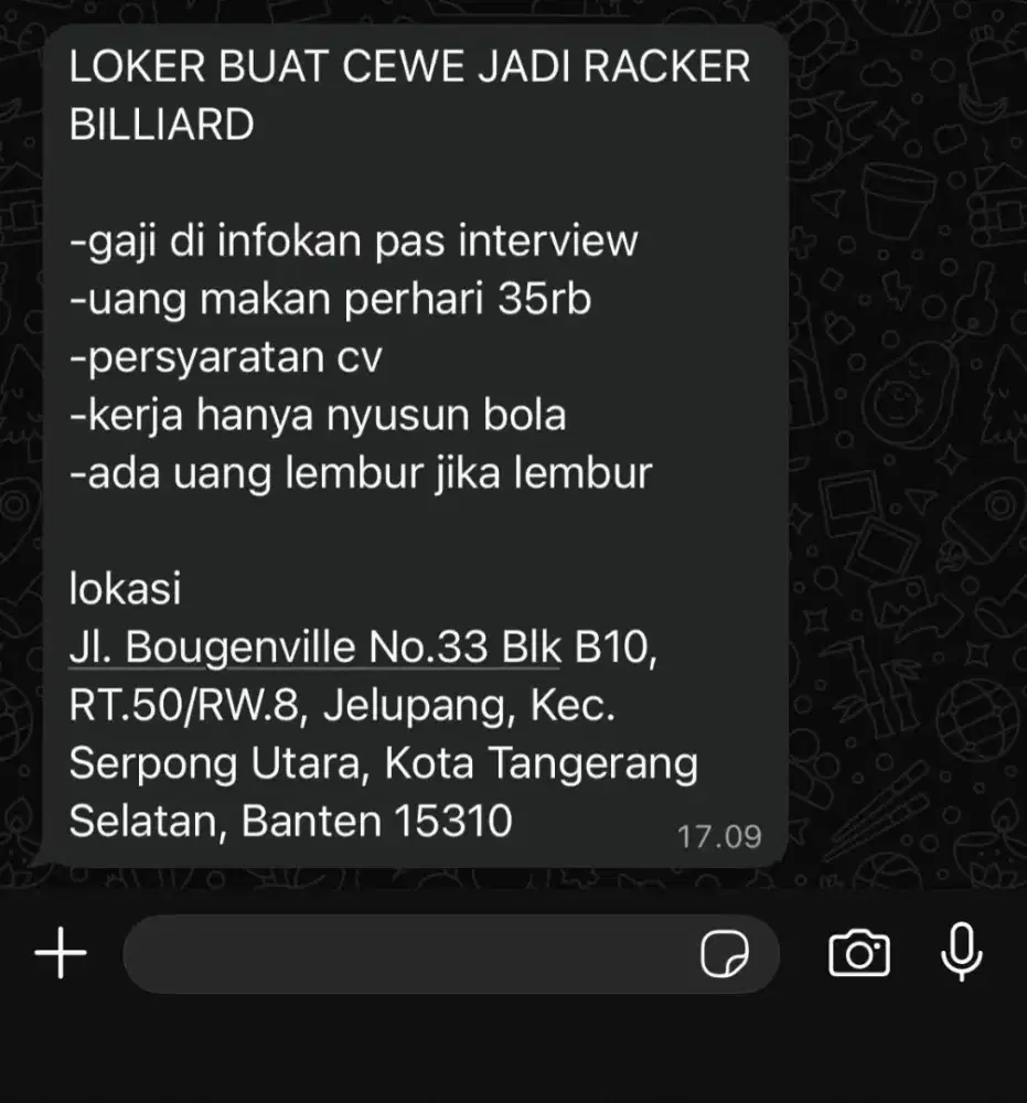 Loker racker biliard