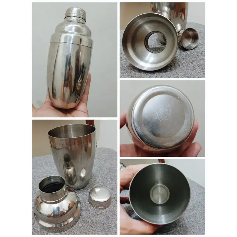 Botol Shaker Stainless Tebal 450 Ml
