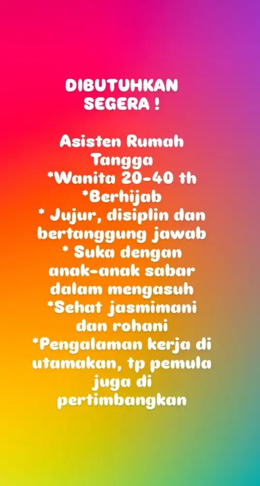 Lowongan pekerjaan