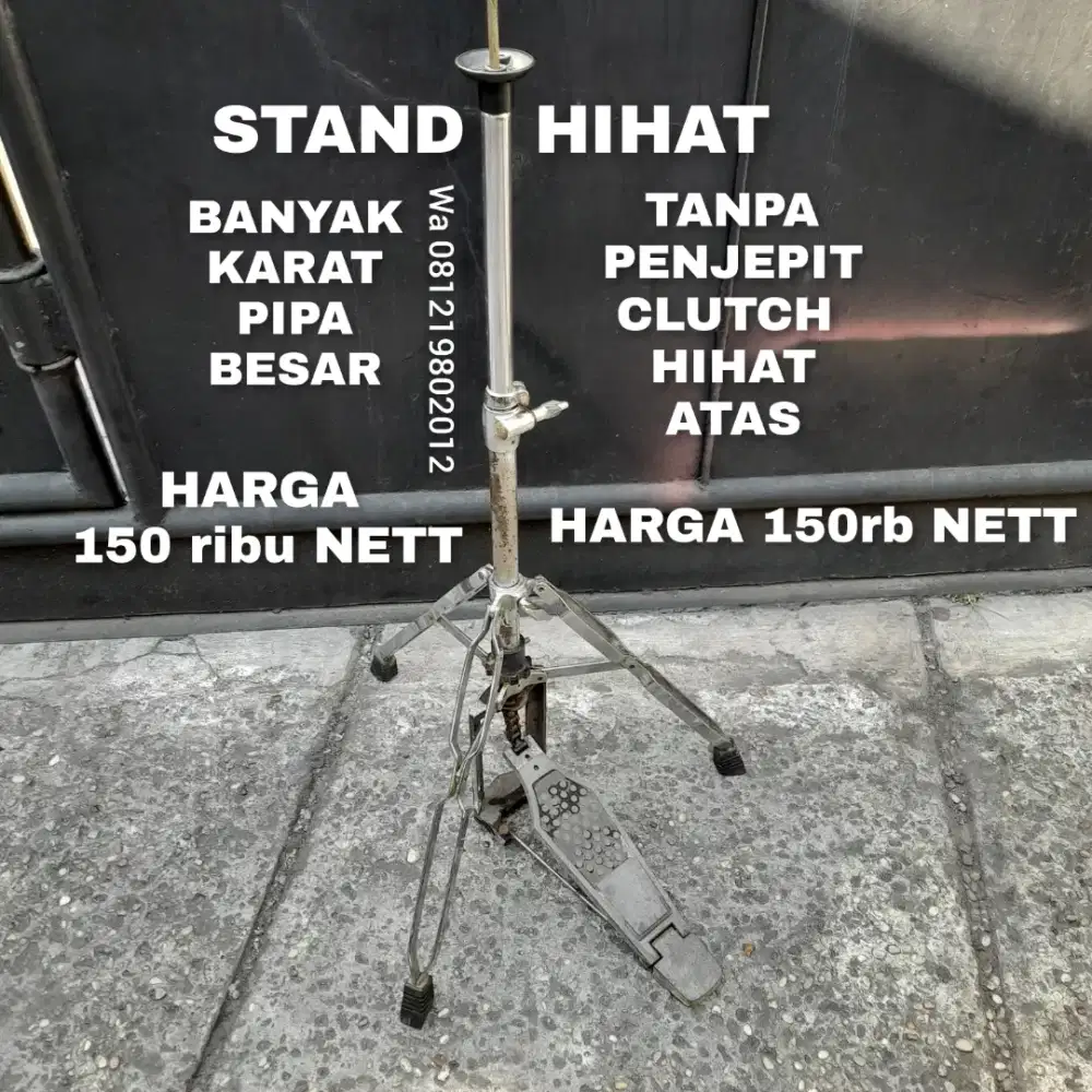 STAND HIHAT.PIPA BESAR DI BACA DI GAMBAR