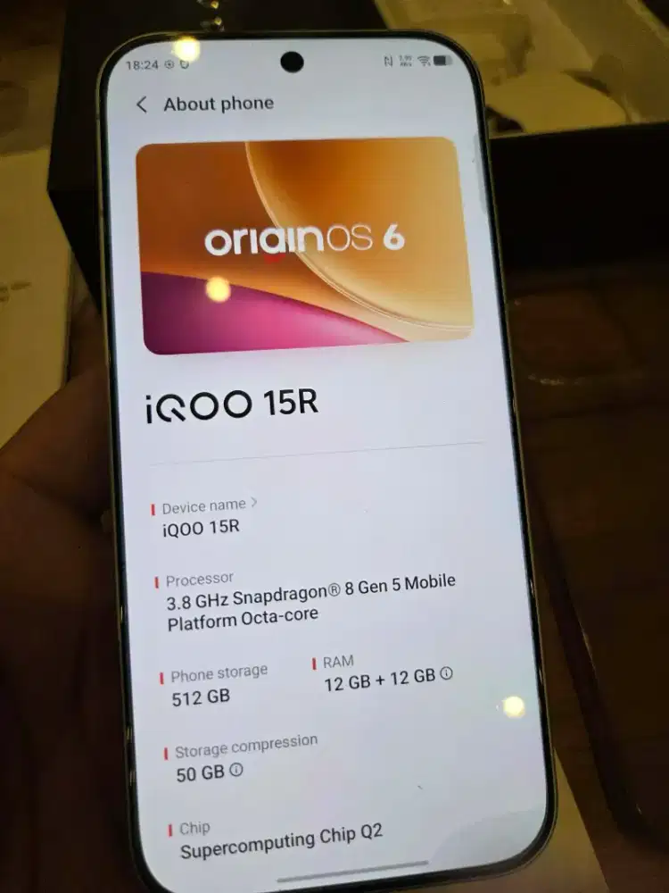 Iqoo 15R 12/512 like new unit po 2 tahun