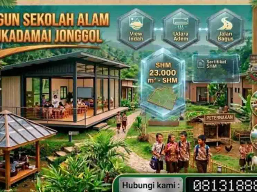 Dijual Lahan Prospektif 23.000 m² SHM Sukadamai Jonggol – Cocok Agrowisata & Villa|| Nego Sampe Deal !!