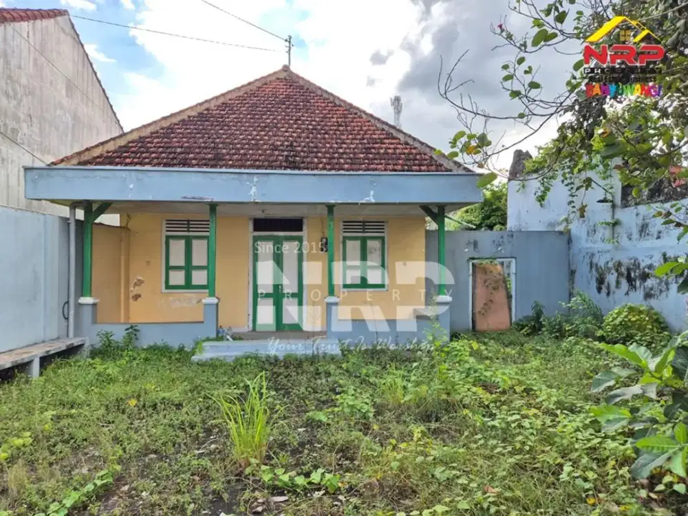 Dijual Tanah Bonus Bangunan Klasik di Genteng Banyuwangi