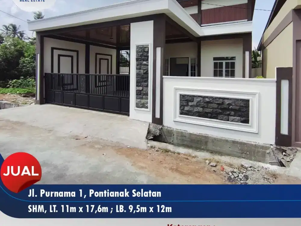 Rumah Kawasan kota jl purnama 1, Pontianak