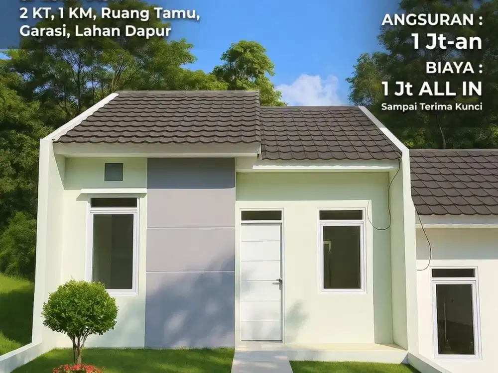 Rumah SubsidiDijual Rumah Subsidi Tanpa DP Cicilan 1 Jutaan Sangat Dekat Tol Cileunyi