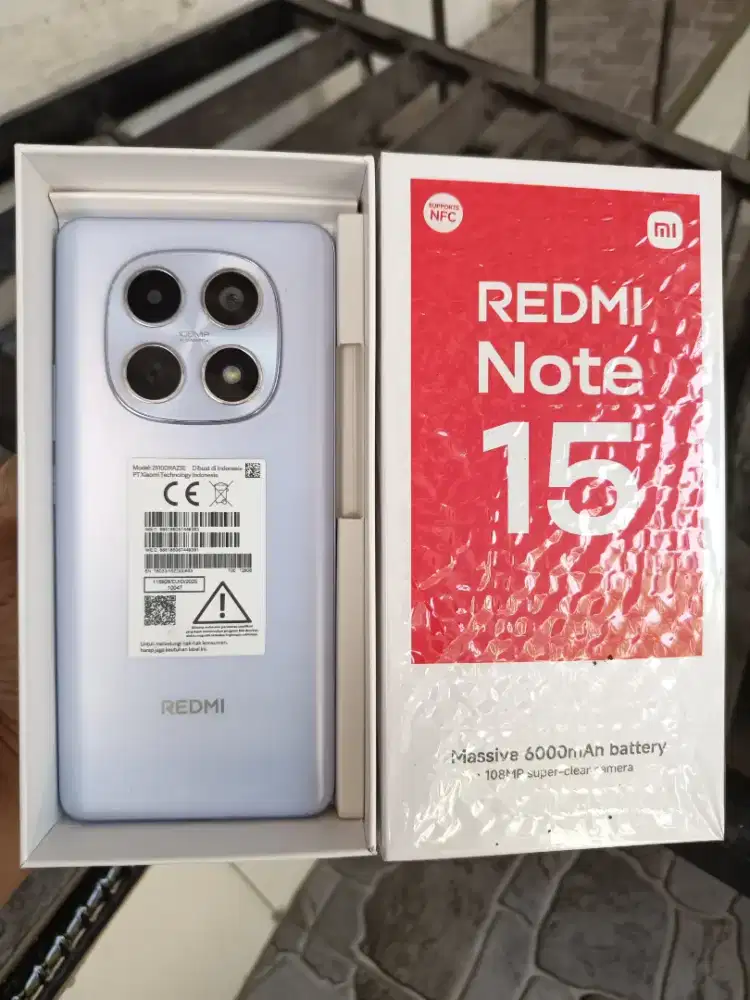 Redmi Note 15 4G 6/128 (Mist Purple), BH 99% CC 198, Garansi Jan 2027